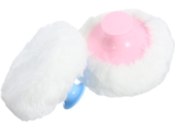 Conjunto De 4 Esponjas De Talco Para Bebê, Tamanho Médio, Pelúcia Macia E Abs.