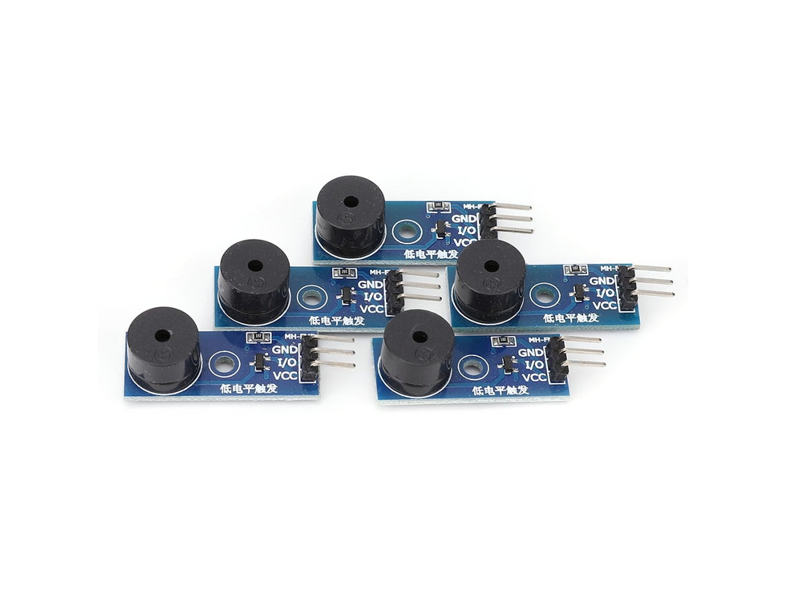 5 Piezas Módulo De Zumbador Pasivo De Disparo De Nivel Bajo 3.3~5v 3 Pin Control Electrónico