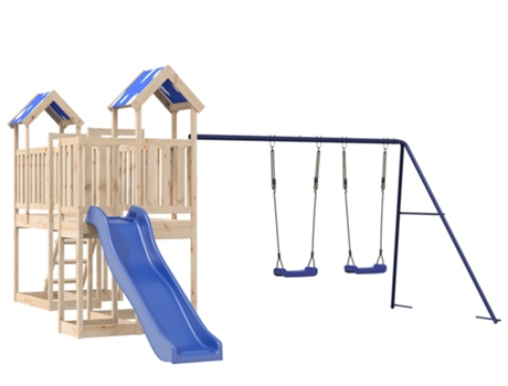 Parque Infantil De Exterior VIDAXL Marrón Madera