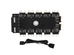 Hub Divisor De 11 Caminos Con Interfaz Argb 3pin Para Control De Led Rgb Luz Dourada