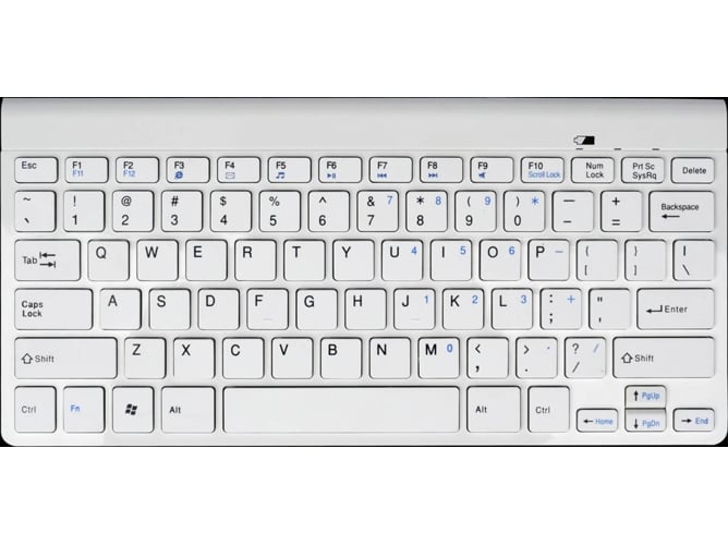 Teclado para Tablet GEMBIRD KB-BT-001 (Bluetooth- Layout Alemán - Blanco)