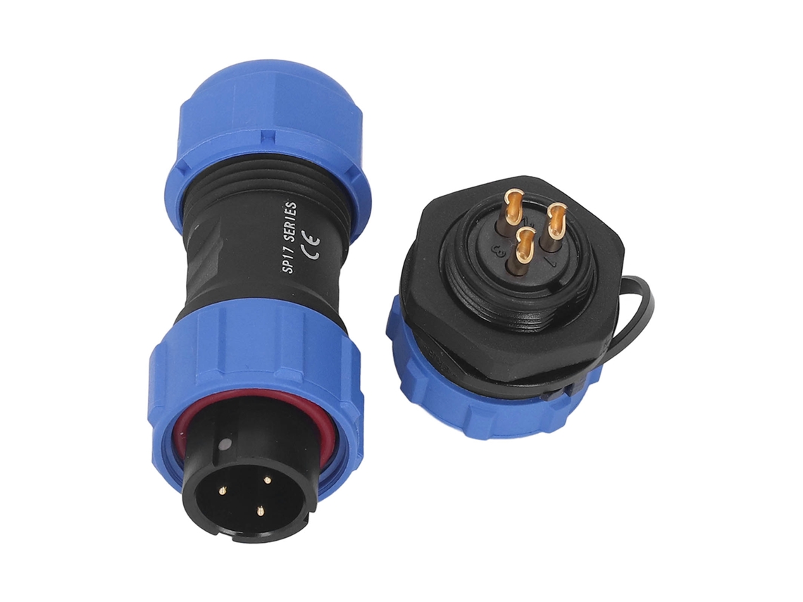 Yncm2026-conector Aviación Ip68 Impermeable 3 Pines 3 Agujeros Adaptador Eléctrico Sp17