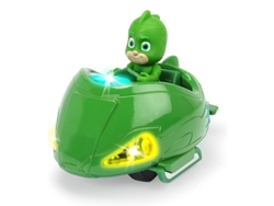 Figura de Acción SIMBA PJ Mask- gekko con vehículo metal con luces (Edad Mínima Recomendada: 3 años)