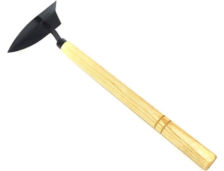 Azada Triangular de Acero con Mango de Madera - Accesorios Piscina ZMDECQNA