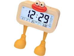 Divertido Reloj Despertador Digital Lcd Con Diseño De Labios De Salchicha Y Pantalla De Temperatura Para Dormitorios Y Mesillas De Noche (bl