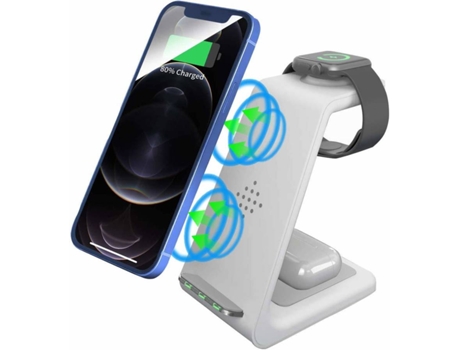 Cargador Inalámbrico CHRONUS WC8291124zx Blanco