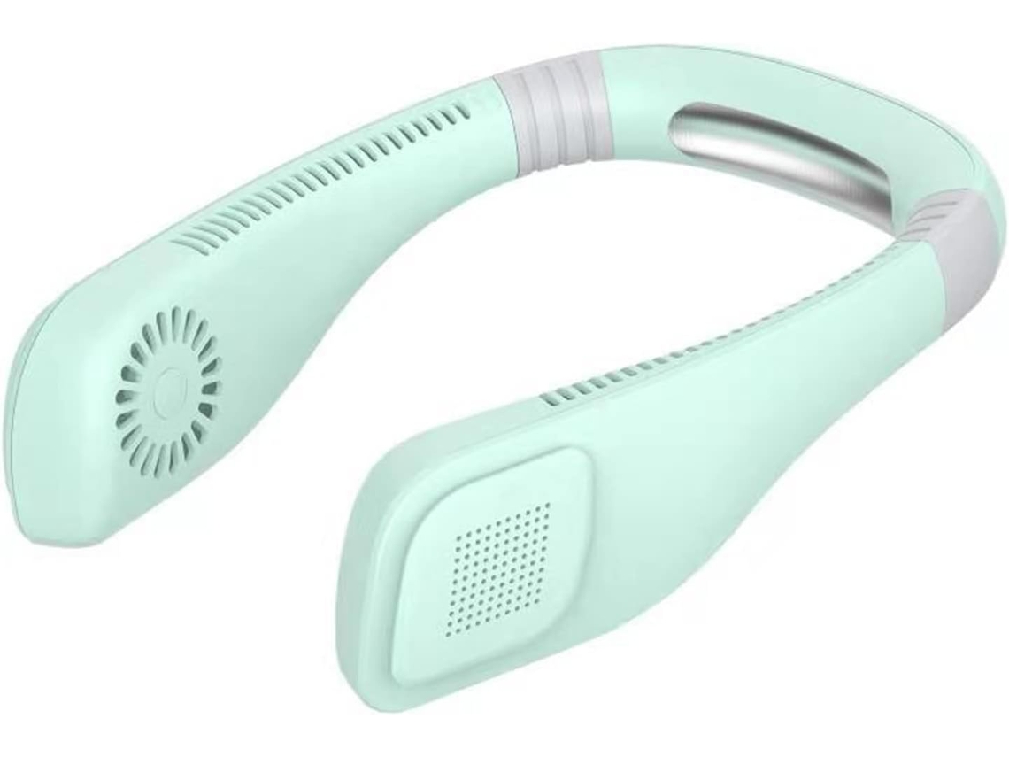 Ventilador De Cuello Portátil Mini Ventilador Usb Recargable Dual Con 3 Velocidades Para Oficina Hogar