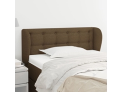 Cabecero De Tela Gris Oscuro 103x23x78/88 Cm
