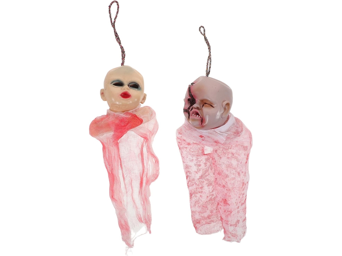 Decoración Colgante De Fantasmas De 2 Piezas Para Halloween, Para Decorar El Jardín. Incluye Una Pequeña Borla De