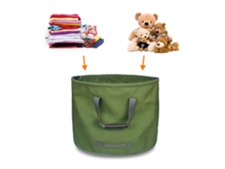 Bolsa De Jardín Reutilizable, 63 Galones, Resistente Al Agua, Con Asas, Plegable.
