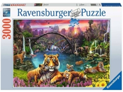 Puzzle RAVENSBURGUER Tiger in a Paradisiacal Lagoon (Edad Mínima: 8 Años - 3000 Piezas)