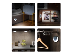 Lámpara de noche 2026 con sensor de movimiento USB, LED, diseño sonriente para habitación infantil, baño y uso en interiores.