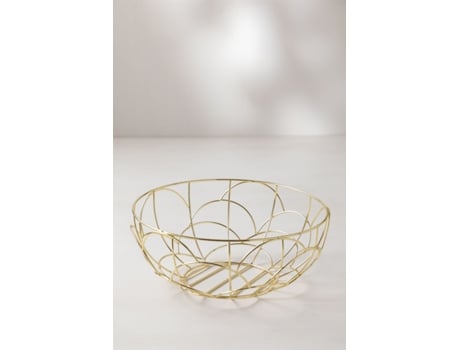 Cuencos de Fruta SKLUM (11,7 cm - Hierro - Dorado)