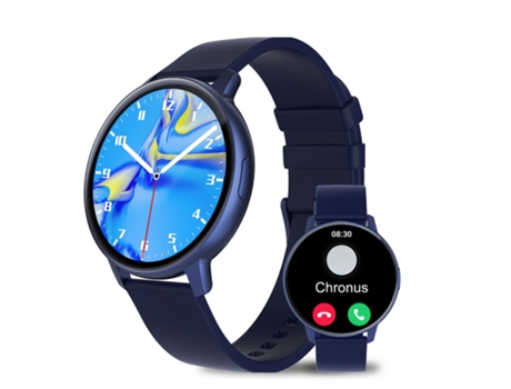 Smartwatch BISBISOUS S48T Bluetooth Monitor de Frecuencia Cardíaca Presión Arterial 1,43 Pulgadas AMOLED Azul