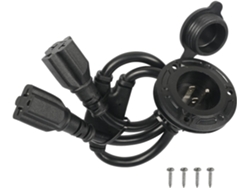 Adaptador De Corriente Alterna Impermeable De 20 A | Autocaravana Estándar
