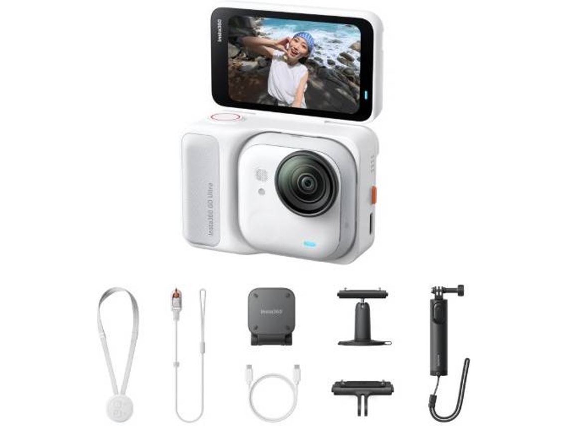 Action Cam INSTA360 Go Ultra Creator (4K - 50 MP - Resolución de Foto - Wi-Fi y Bluetooth - Blanco)