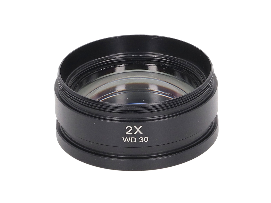 Lente Objetivo Auxiliar Wd30 2x, Aleación De Aluminio, Para Accesorio De Microscopio Estereoscópico