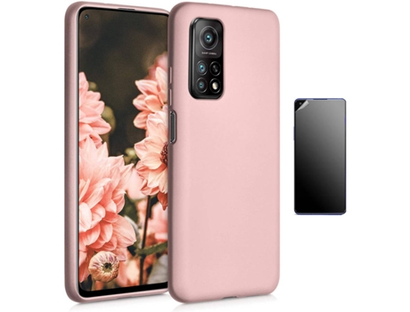 Kit Carcasa y Protector Xiaomi Mi 10T Pro Ultimatte Turtleshell Rosa