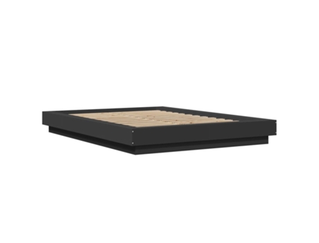 VIDAXL Cama Madera Negro (212x140x23cm)
