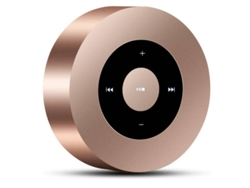 Altavoz Bluetooth A8 de 5 W, IPX7, táctil, 15 h, TF, mini tableta de bolsillo, portátil, ducha, piscina, camping y barbacoa, dorado, Yizhood