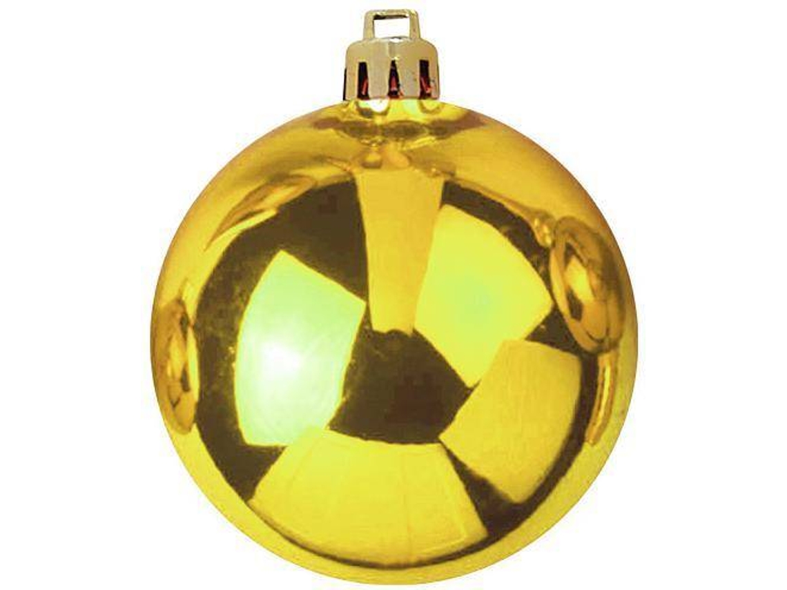 Bola de Navidad EUROPALMS 4 Piezas (Dorado - 10 cm)