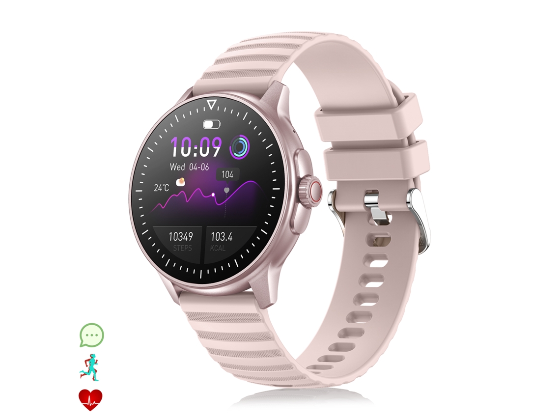 Reloj inteligente Zw45 con notificaciones de aplicaciones, llamadas Bluetooth, monitor de presión arterial y oxígeno, corona multifuncional.