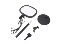 Rebe-luz Para Videoconferencias De Escritorio Con Soporte Y Portátil Para Zoom, Streaming, Grabación Y Maquillaje