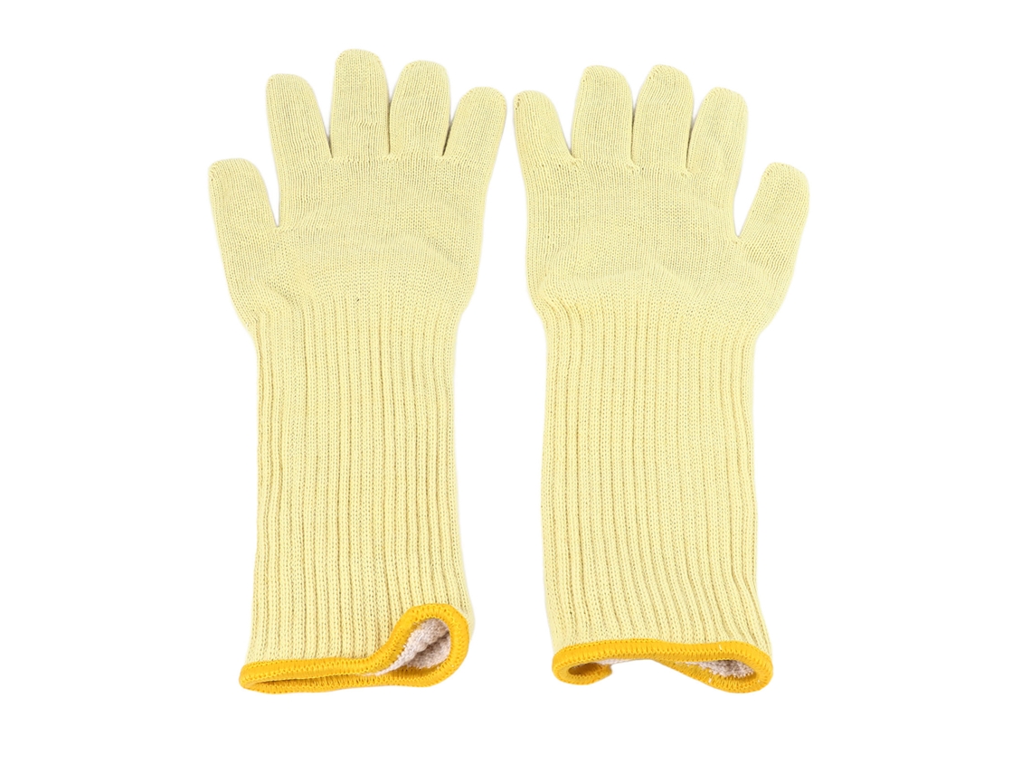 Guantes De Cocina (1 Par) De Doble Capa De Fibra De Aramida, Resistentes Hasta 300 ℃, Flexibles, De 38 Cm/15 Pulgadas, Para Cocinar Y Hornear.