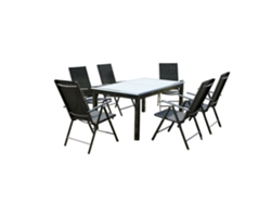 Conjunto de Jardín CONCEPT U Ravenne (Gris - Aluminio - 200x100x75 cm)