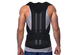Cinturón de soporte lumbar ajustable, corrector de postura para hombros, columna vertebral y espina dorsal (M)