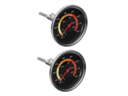 Termómetro bimetálico de acero inoxidable de 2 piezas para horno de barbacoa, duradero para uso en hoteles y hogares, Vayotoy