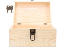 Caja De Donaciones De Madera Con Cerradura De Seguridad Para Recaudación De Fondos, Poseedores De