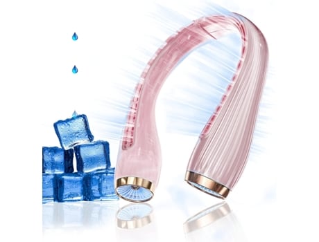 Ventilador De Cuello Diseño De Ventilador Sin Aspas Ultra Silencioso De 8000 Mah - Rosa CHRONUS