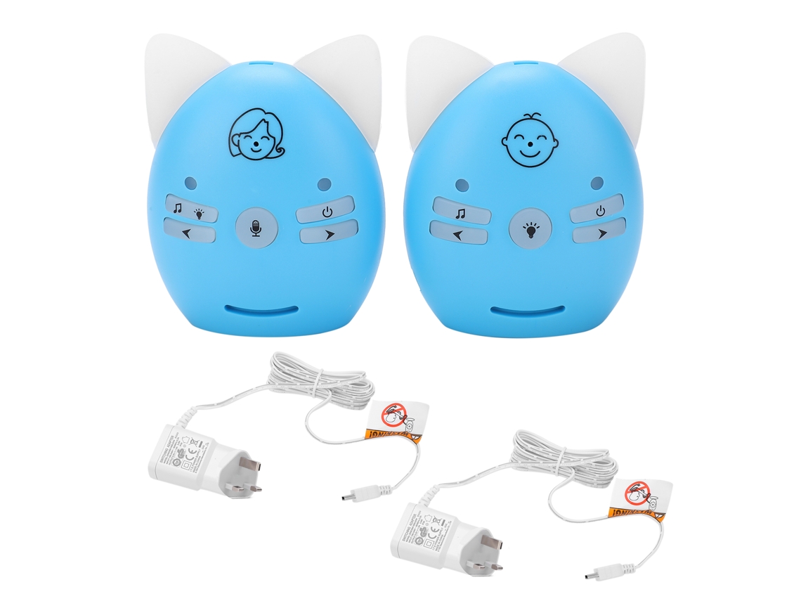 Monitor De Audio Inalámbrico Para Bebés Con Comunicación Bidireccional Y Luz Nocturna Antiinterferencias.