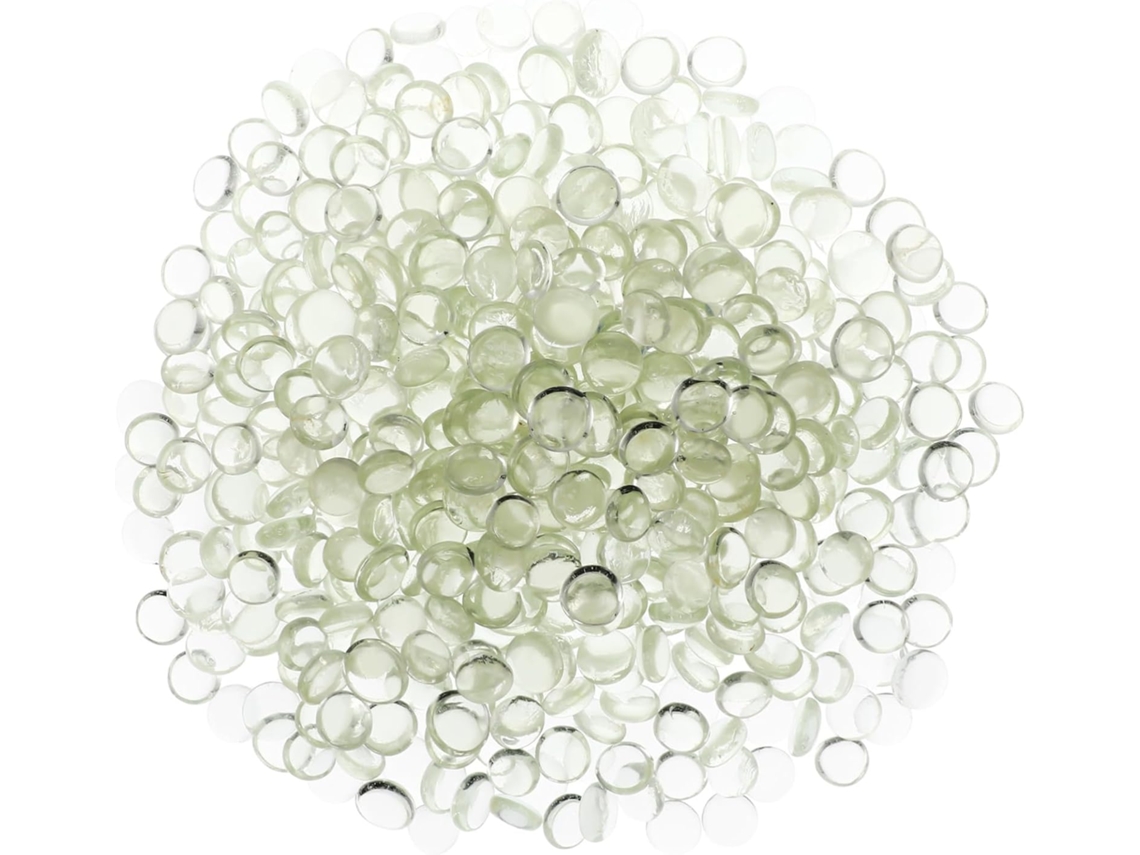 Cuentas de vidrio planas y transparentes, de 17-19 mm, piedras decorativas duraderas para la decoración de jarrones. SFUSHOS