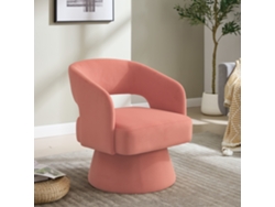 Sillón Giratorio 360°, Tapicería De Terciopelo, Respaldo Abierto, Espuma, Metal.