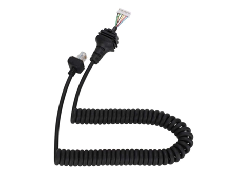 Cabo de microfone de mão Alto-falante Microfone de mão Cabo de substituição Adequado para microfone de rádio ICOM HM-152 IC F121/S