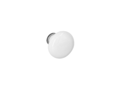 Tirador para muebles HARDWAREXCHANGE en zamac y porcelana de 35 mm de diámetro (rayas plateadas antiguas, 25 unidades)