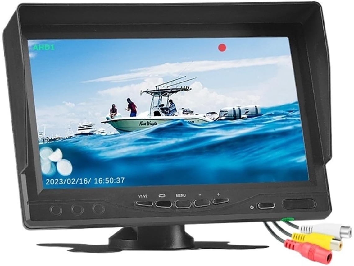 Pantalla De Grabación De 7 Pulgadas Con Soporte Para Tarjeta Sd
