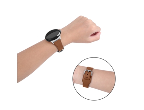 Correa de piel auténtica para Google Pixel Watch - castaño