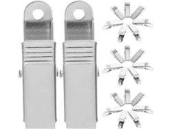 Paquete De 40 Pinzas De Cocodrilo Metálicas Miniatura Con Resorte, Pinzas De Alta Resistencia Para La Gestión De Cables.