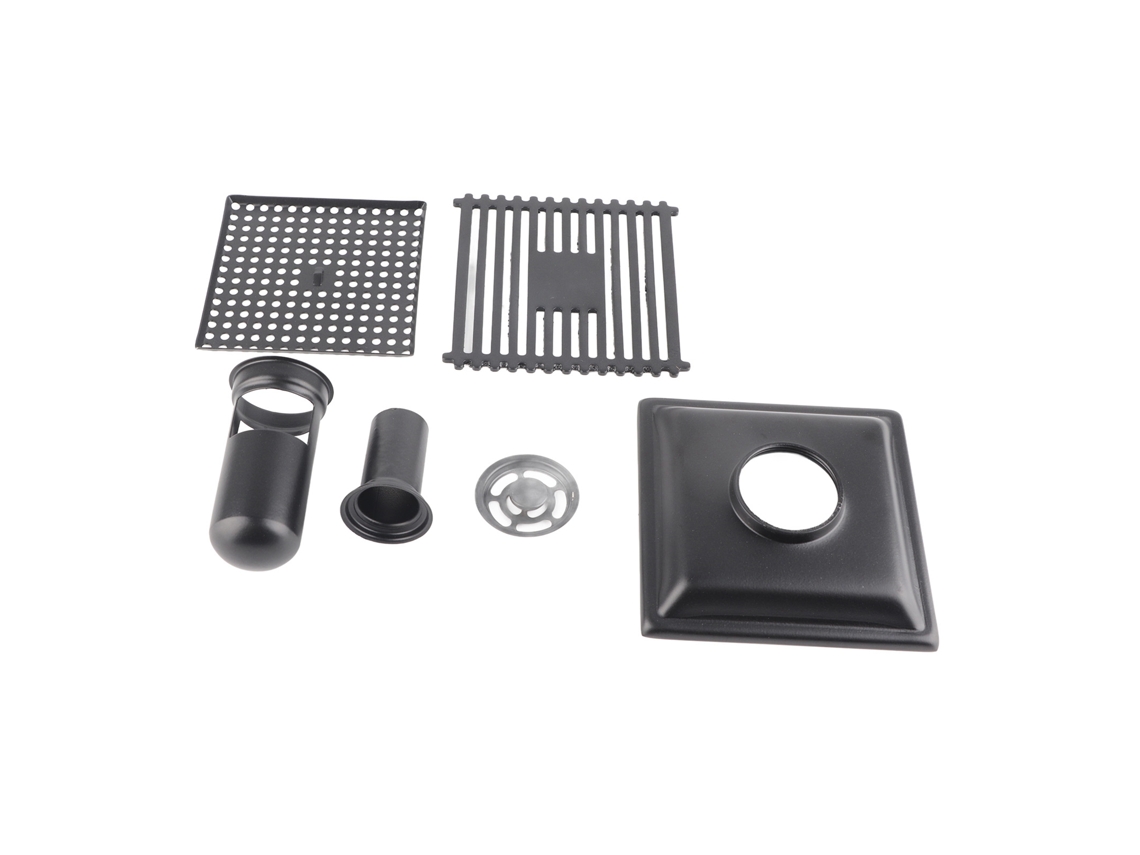 Desagüe De Suelo Para Ducha De Acero Inoxidable Sus304 Con Tapa Extraíble De 12x12 Cm.