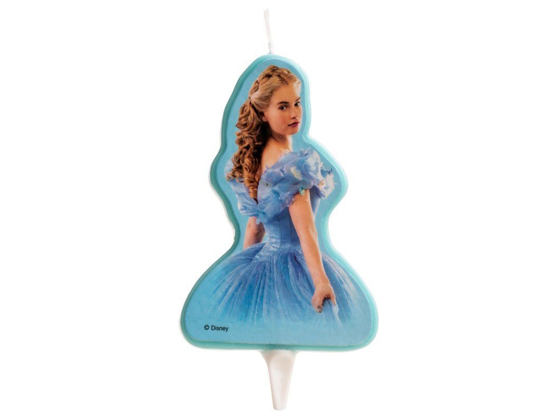 Vela de cumpleaños de Cenicienta Dekora de 8 cm, decoración mixta para fiestas
