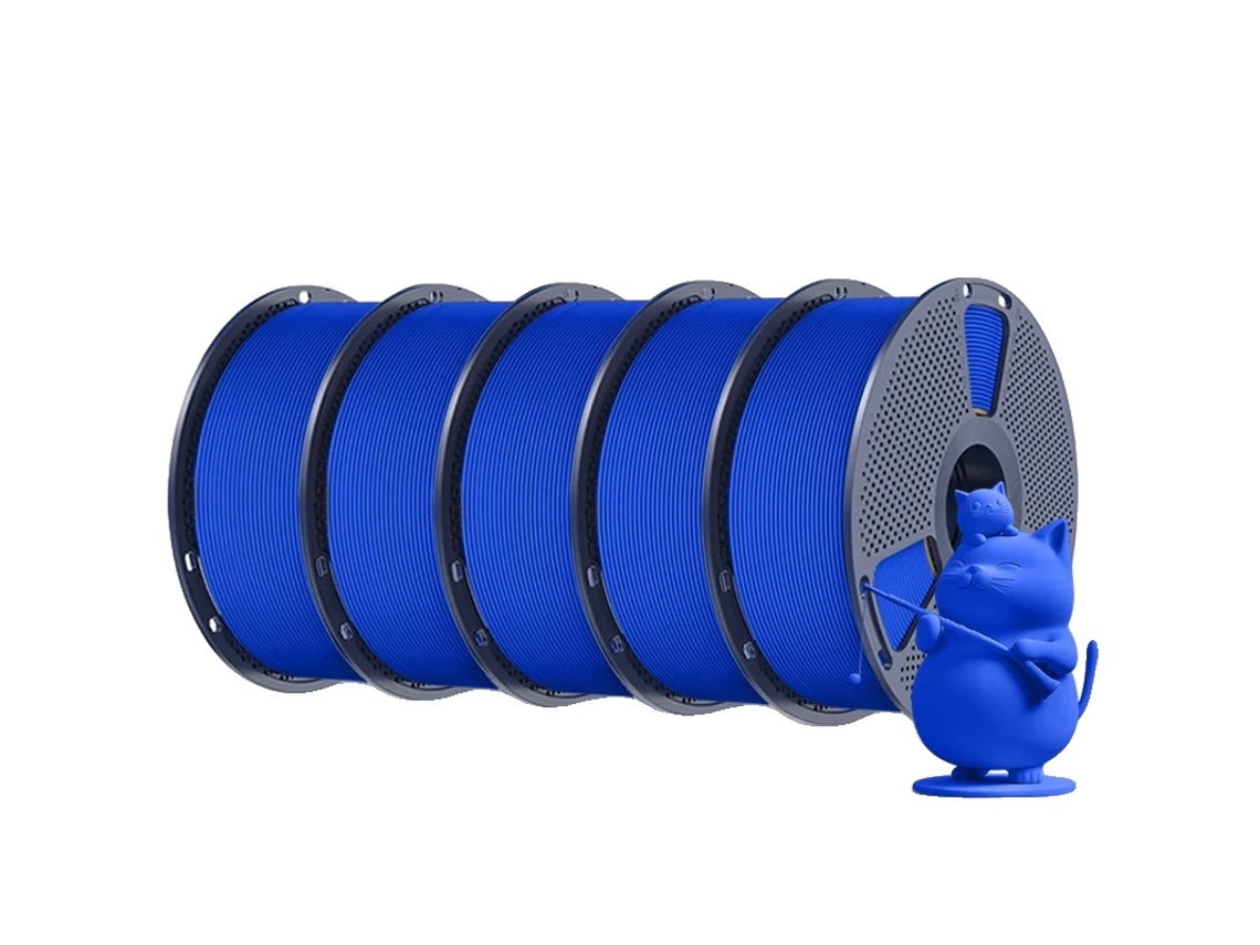 Filamento para impresora 3D, PLA, baja contracción, azul OEM