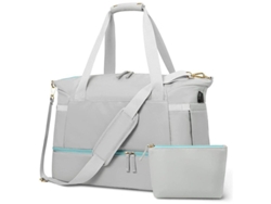 2026-bolsa De Viaje Para Mujer Con Compartimento Para Zapatos Y Puerto De Carga Usb, Bolso De Gimnasia Resistente Al Agua