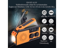 Radio De Manivela Con Batería De Emergencia