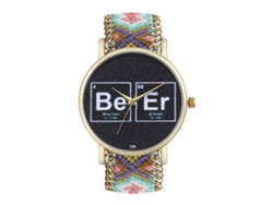 Elegante Reloj De Pulsera Unisex De Cuarzo Con Correa De Lana Informal (07)