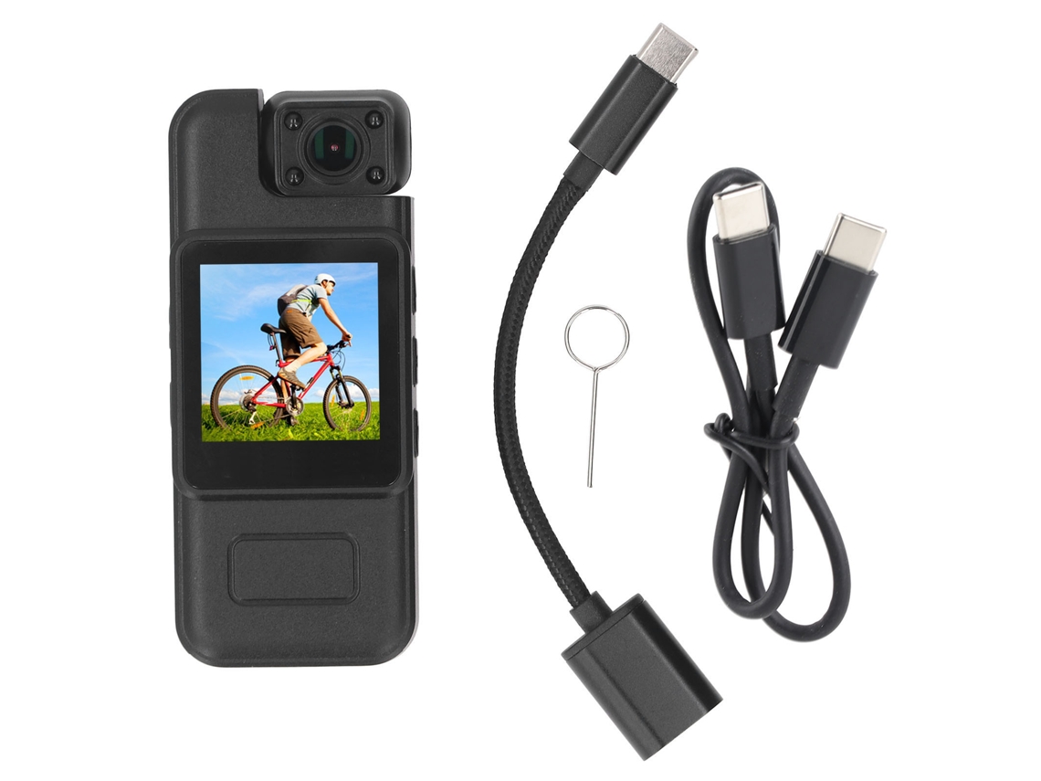 Grabadora De Vídeo Portátil 4k Para Cuerpo Con Sonido, Grabadora Portátil Para Policía, Deportes Y Reproductores De Vídeo Digital, Con Clip, 1,54 Pulgadas.