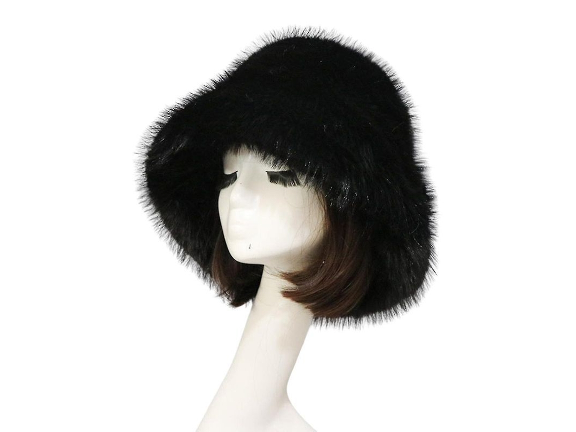 Gorro de pescador de invierno para mujer, modelo 2026, con ala ancha, protectores de orejas de piel sintética, acrílico suave y cálido, circunferencia de 56 a 62 cm.
