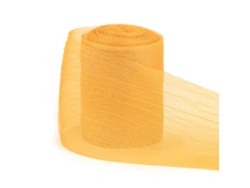 (amarillo) Cinta De Hilo Arrugado De 5 Yardas Y 4 Cm, Adecuada Para Accesorios Para El Cabello, Manualidades De Bricolaje Y Decoraciones.